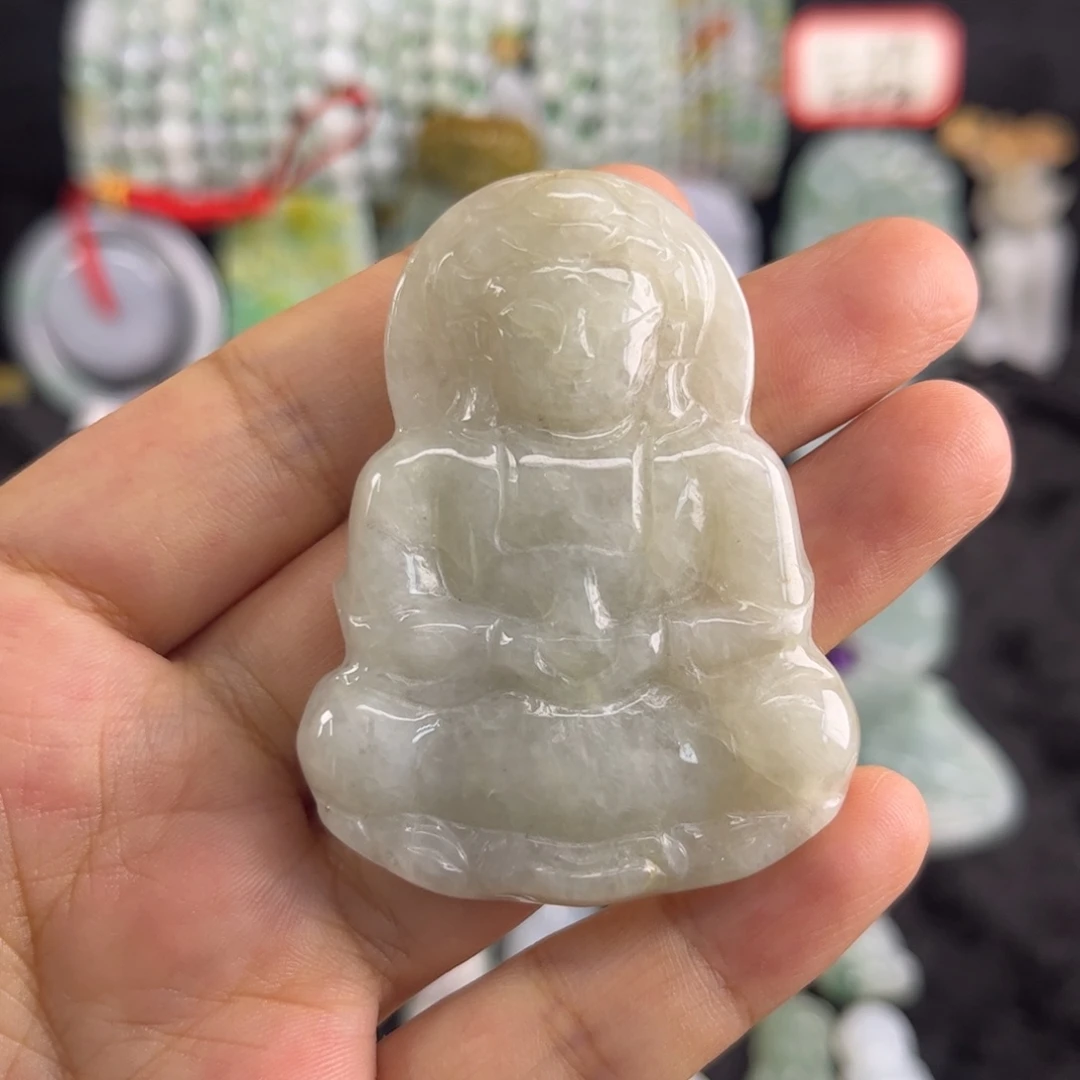 翡翠未镶嵌吊坠(不含链)瑕疵