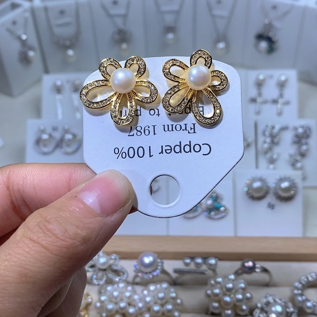 耳饰未镶嵌淡水珍珠