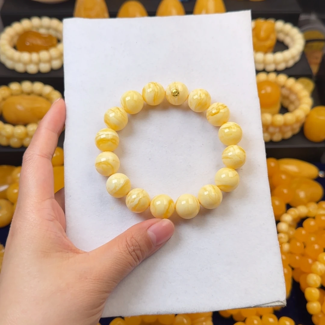 春***明蜜蜡未镶嵌颈饰同料14