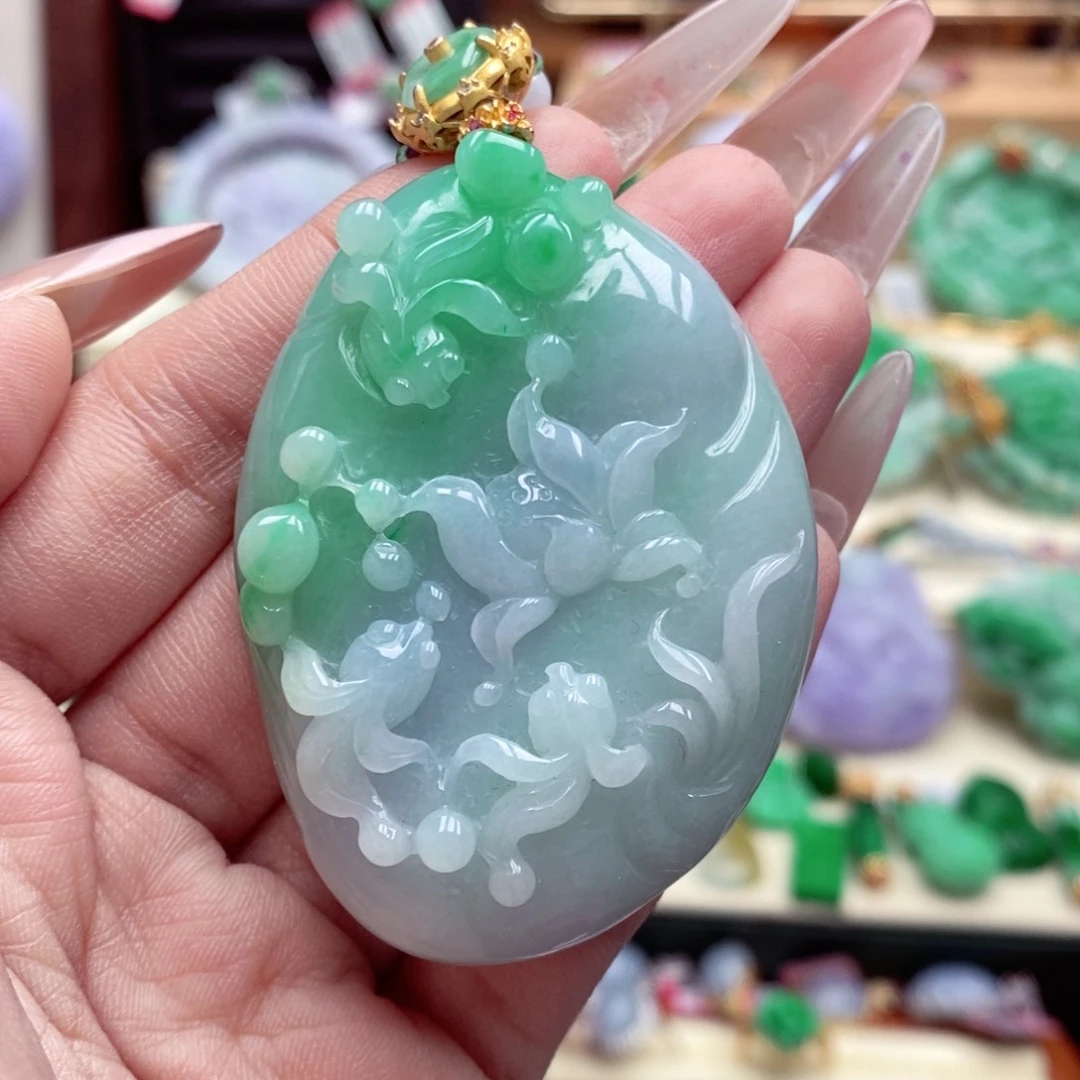 颈饰未镶嵌翡翠翡翠吊坠