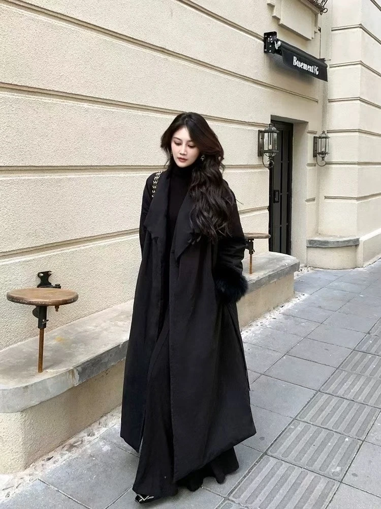 新款时尚长款90%鹅绒服长款名媛范1868