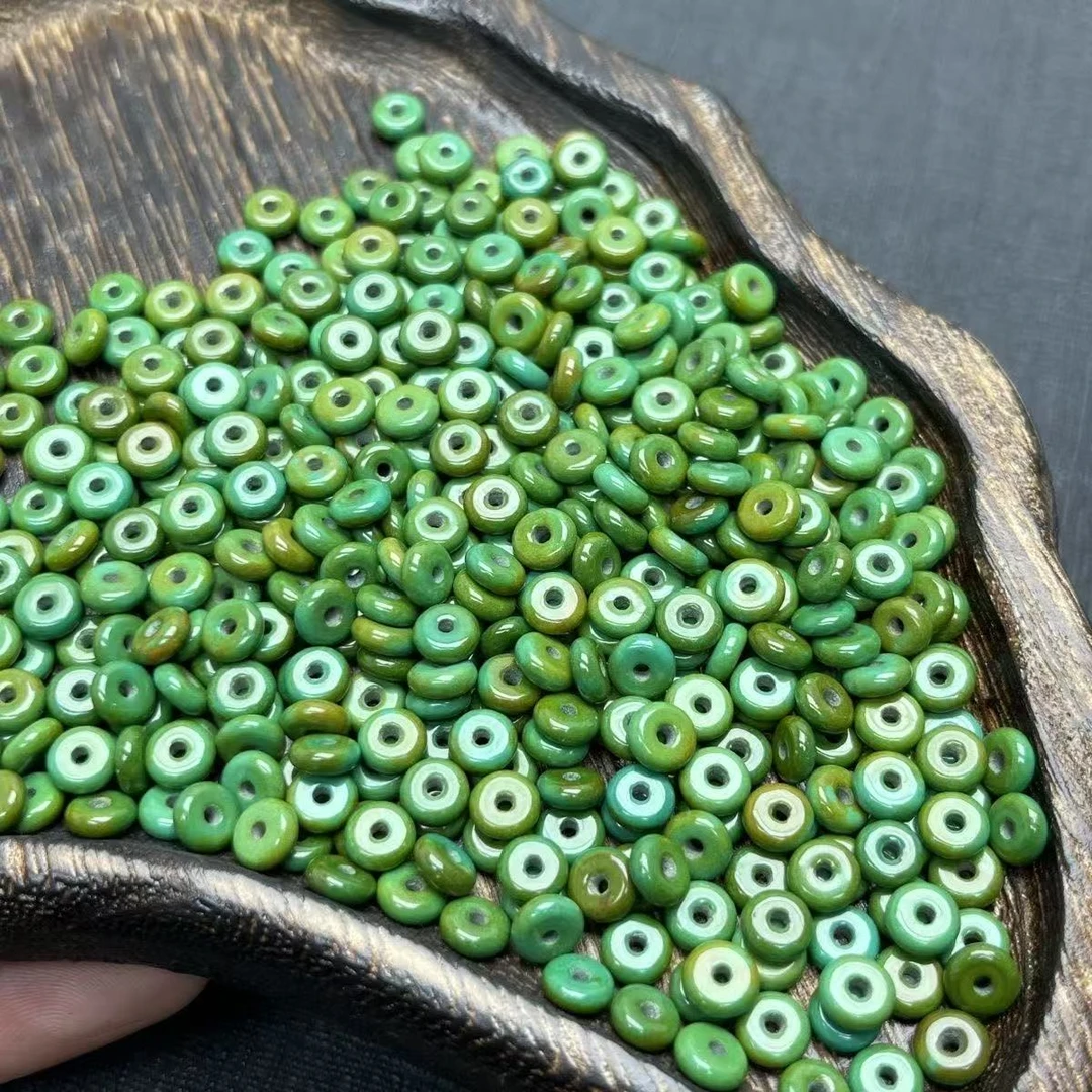 时尚diy配件菜籽绿隔片6mm10片配饰饰品多样性发其一