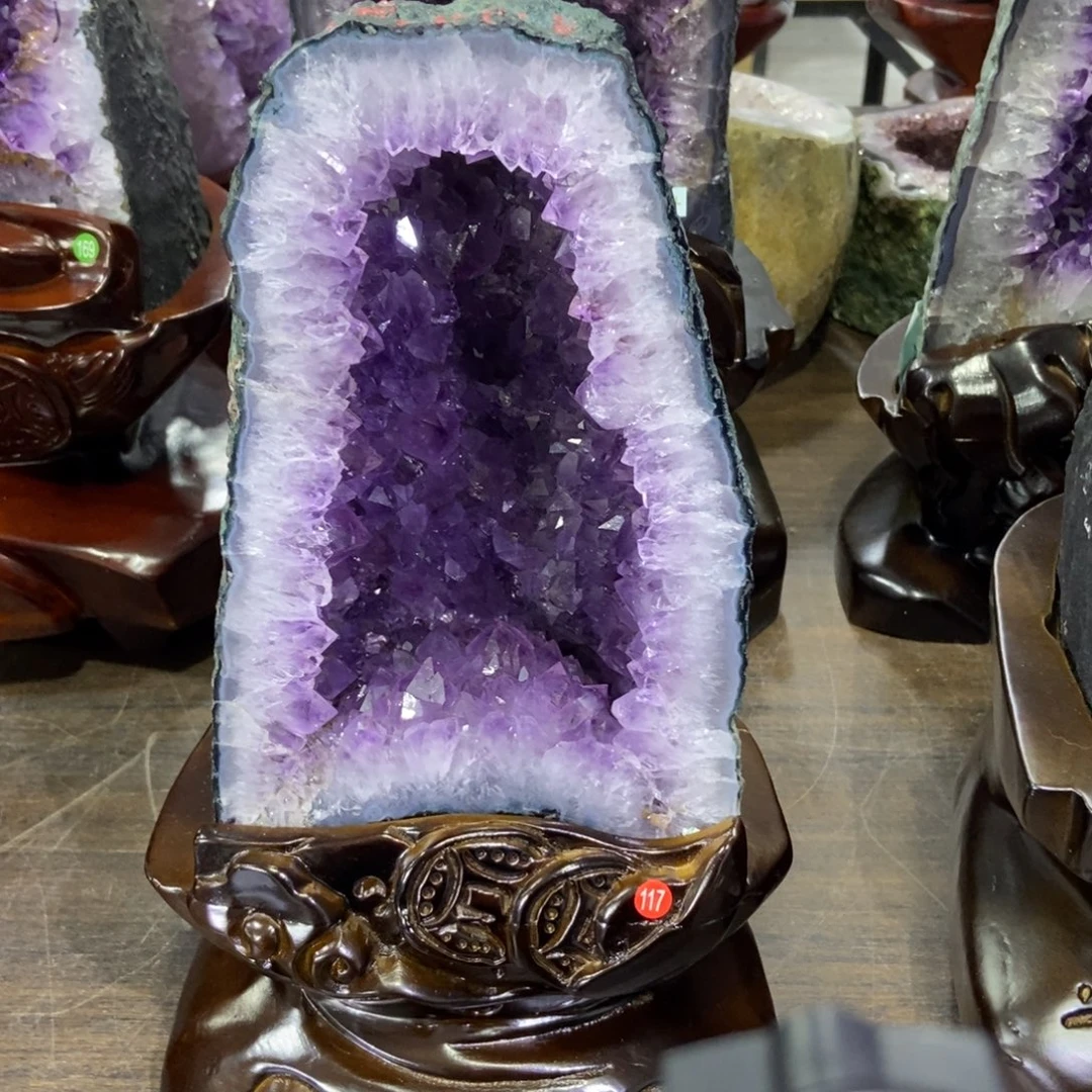 摆件紫晶未镶嵌水晶