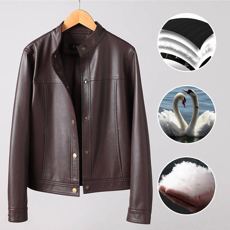 （白鸭绒）真皮皮衣夹克女外套绵羊皮 LFR-280羽绒