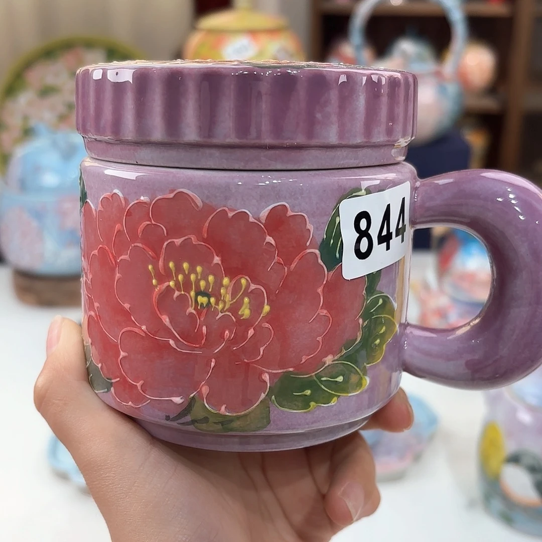 景德镇手绘高温釉下彩陶瓷茶具