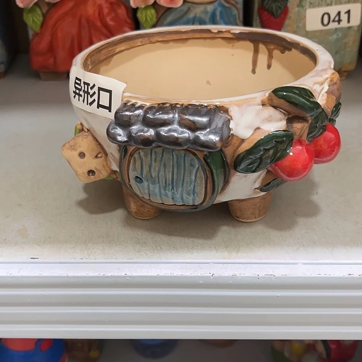 粗陶材质多肉花盆