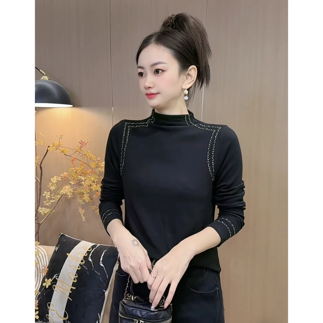 【863】新品新品奥代尔棉烫钻亲肤软糯上衣