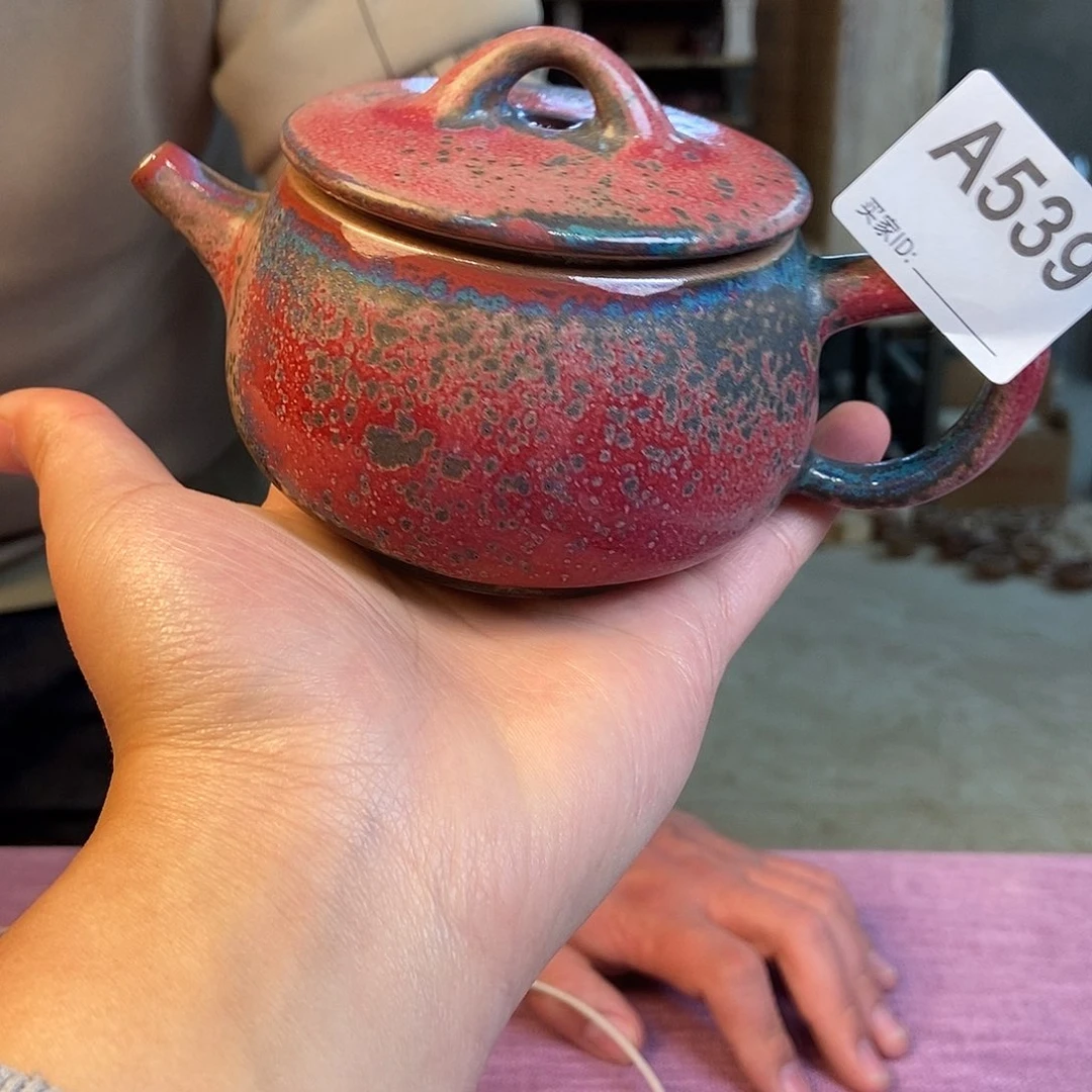 瓷片钧瓷茶壶茶具