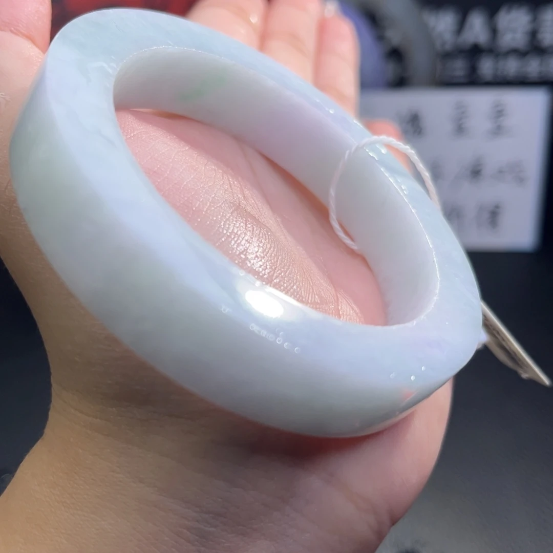 定制翡翠未镶嵌翡翠手镯定制不退不换56-60