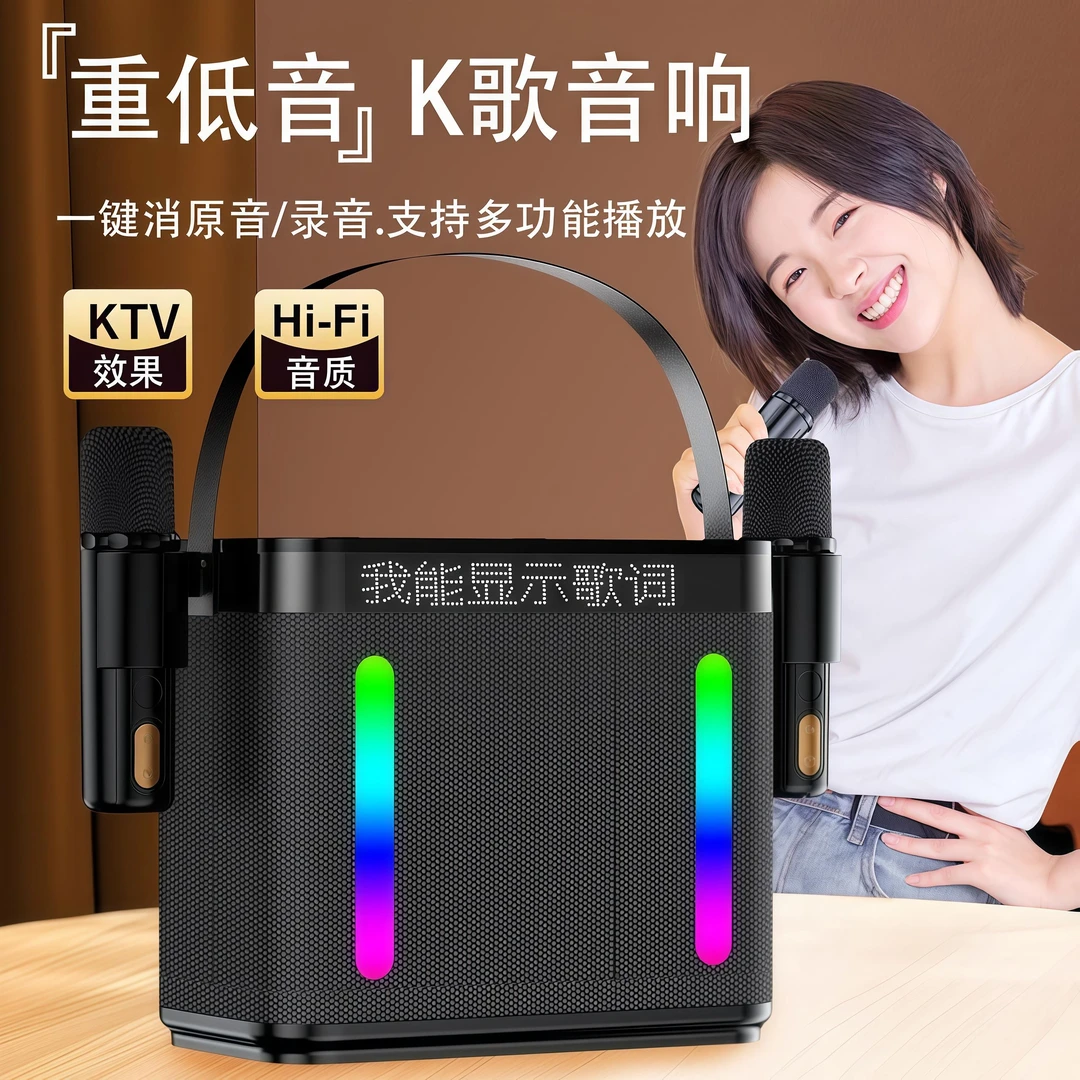 德国柏林之声小型蓝牙音响手提音箱唱歌便携式户外便携K歌音响一