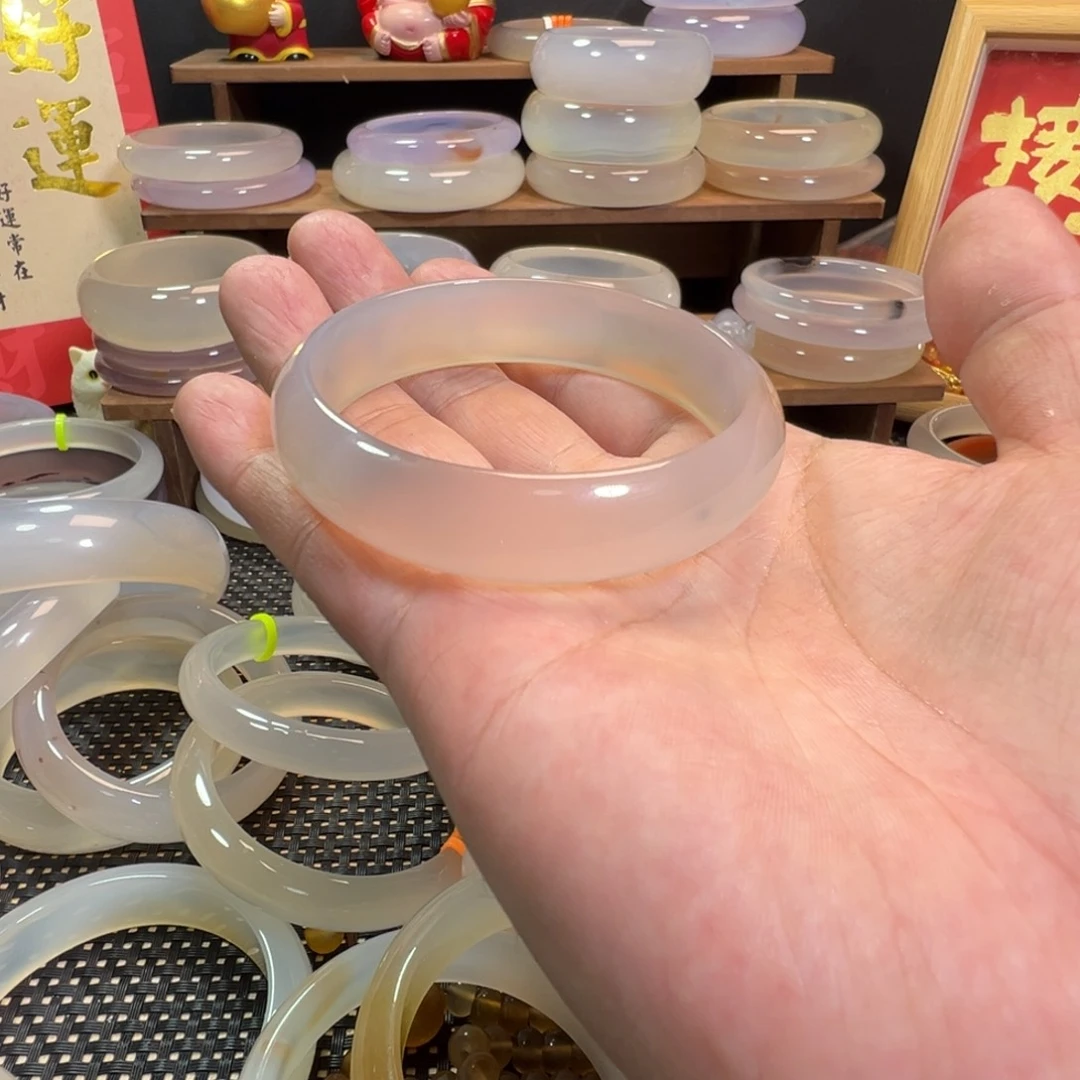 玛瑙/玉髓手镯未镶嵌棉****甜