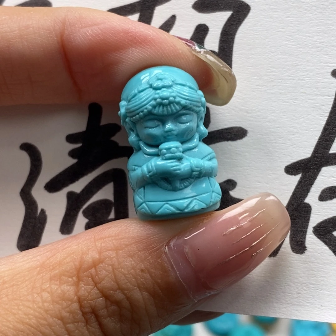 绿松石未镶嵌颈饰