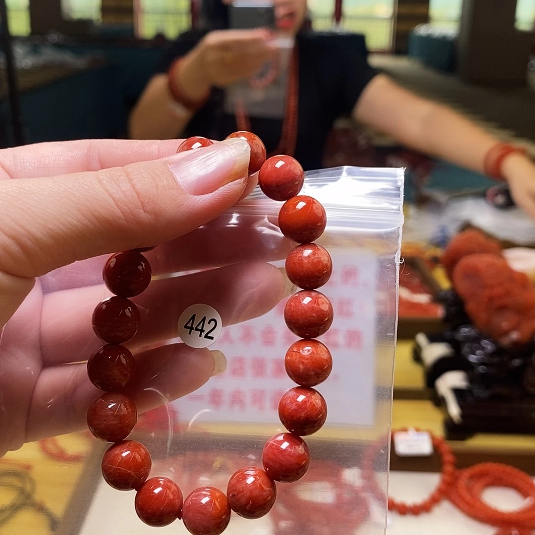 南红玛瑙未镶嵌手链10+