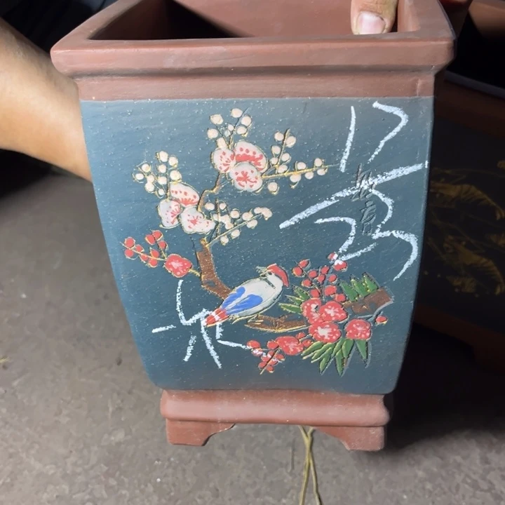 紫砂花盆紫砂花盆