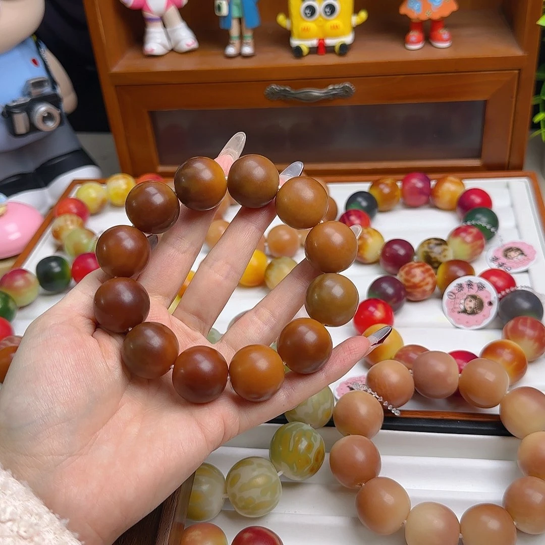 手串菩提根/象牙果卡21干磨圆珠