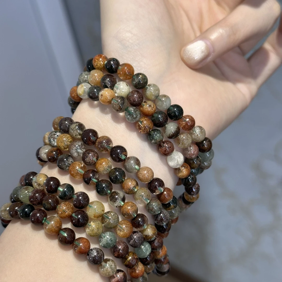 天然水晶幽灵多圈手串 多样性发其一 Y88