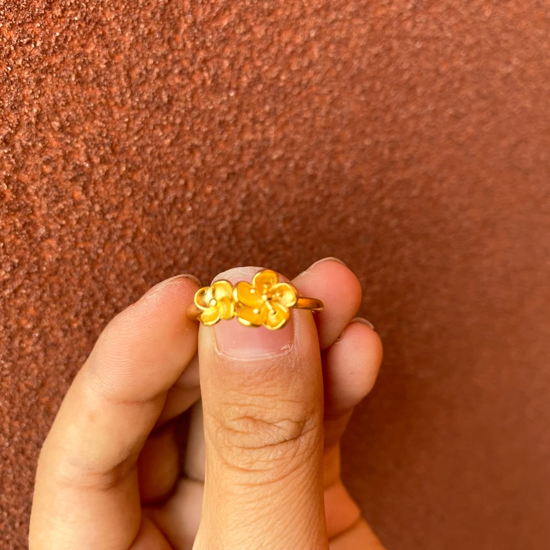 A660-云上双花活口戒指