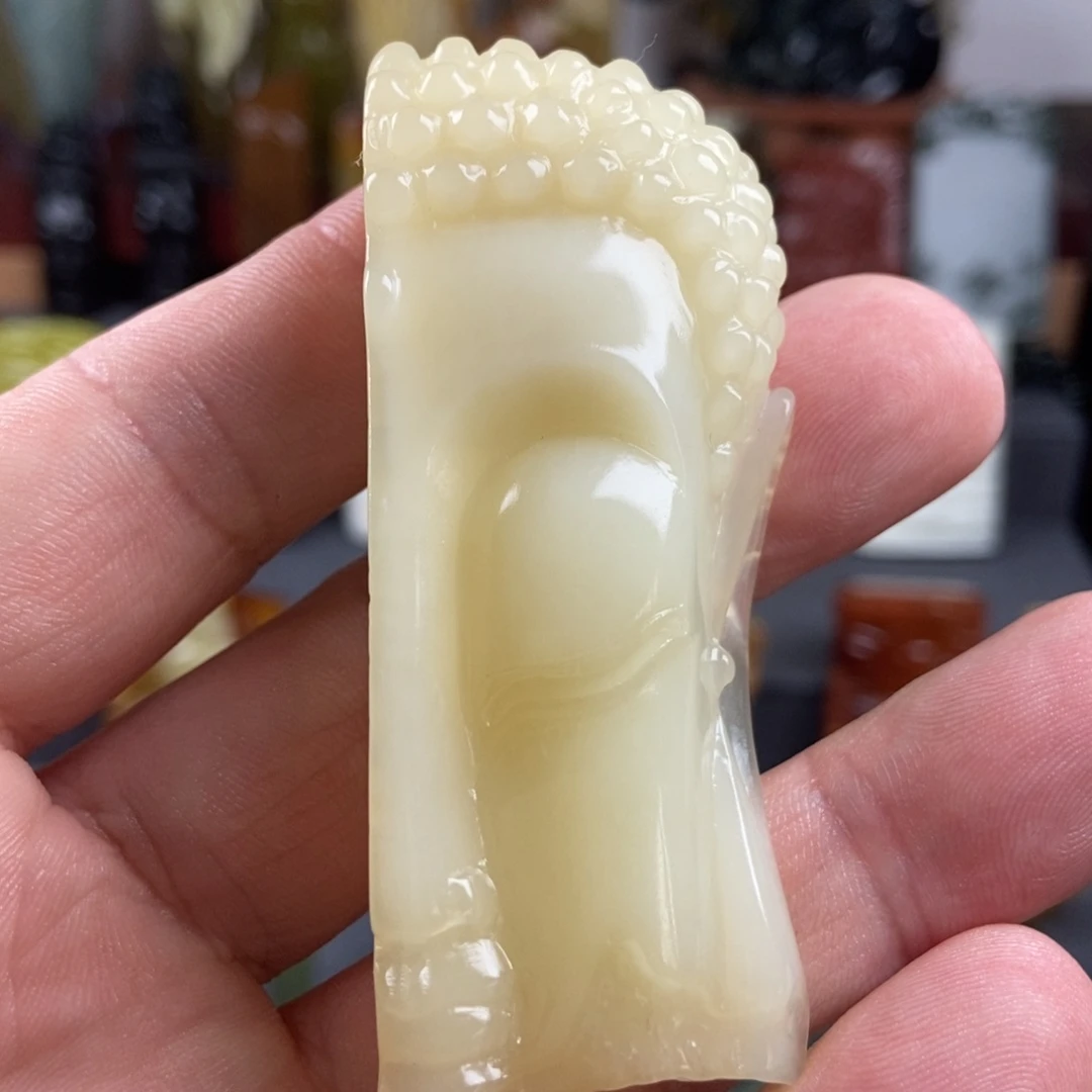 岫玉未镶嵌手把件