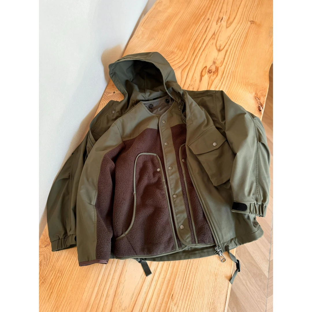 49605-三合一可拆卸2件套多袋夹克M65 Field Hoodie Jacket