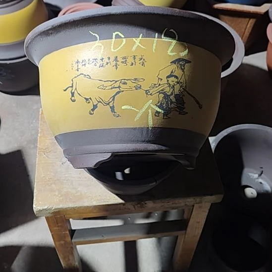 宜兴紫砂花盆清清楚了吗，