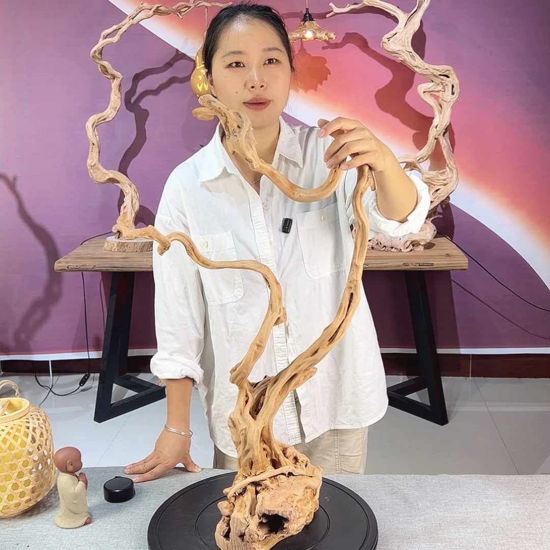 狼***婆木天然杜鹃根艺摆件