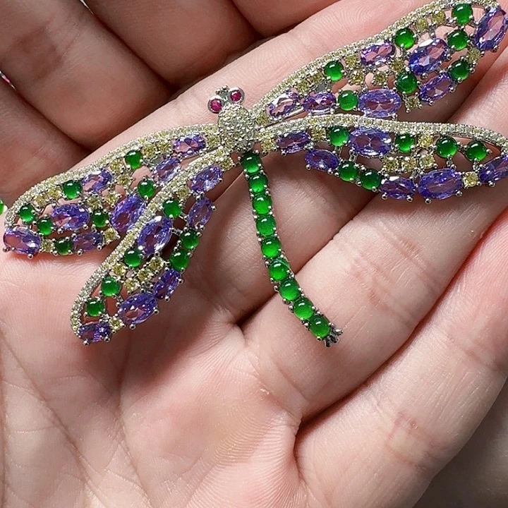 翡翠颈饰未镶嵌天然A货翡翠放漏