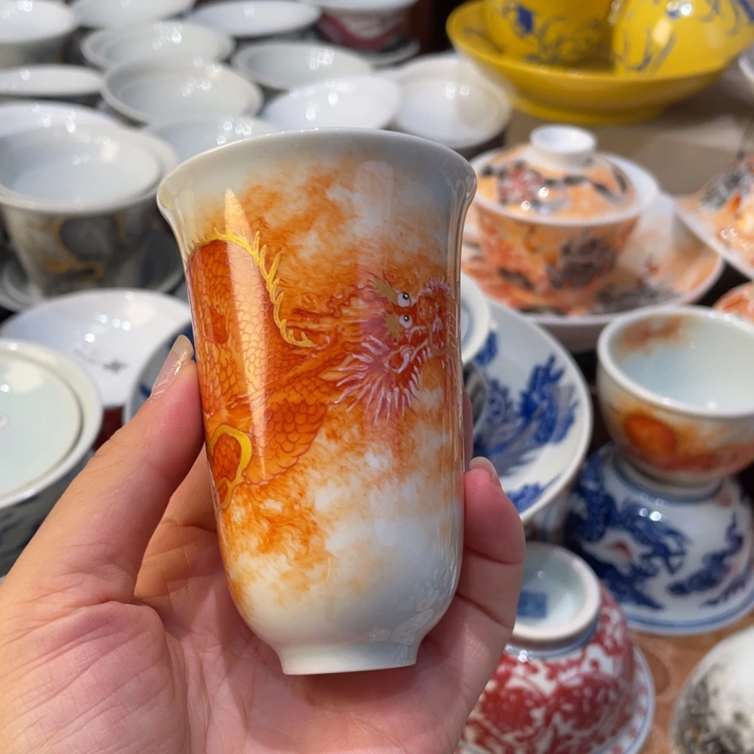 盖碗景德镇瓷器和我一样都没有
