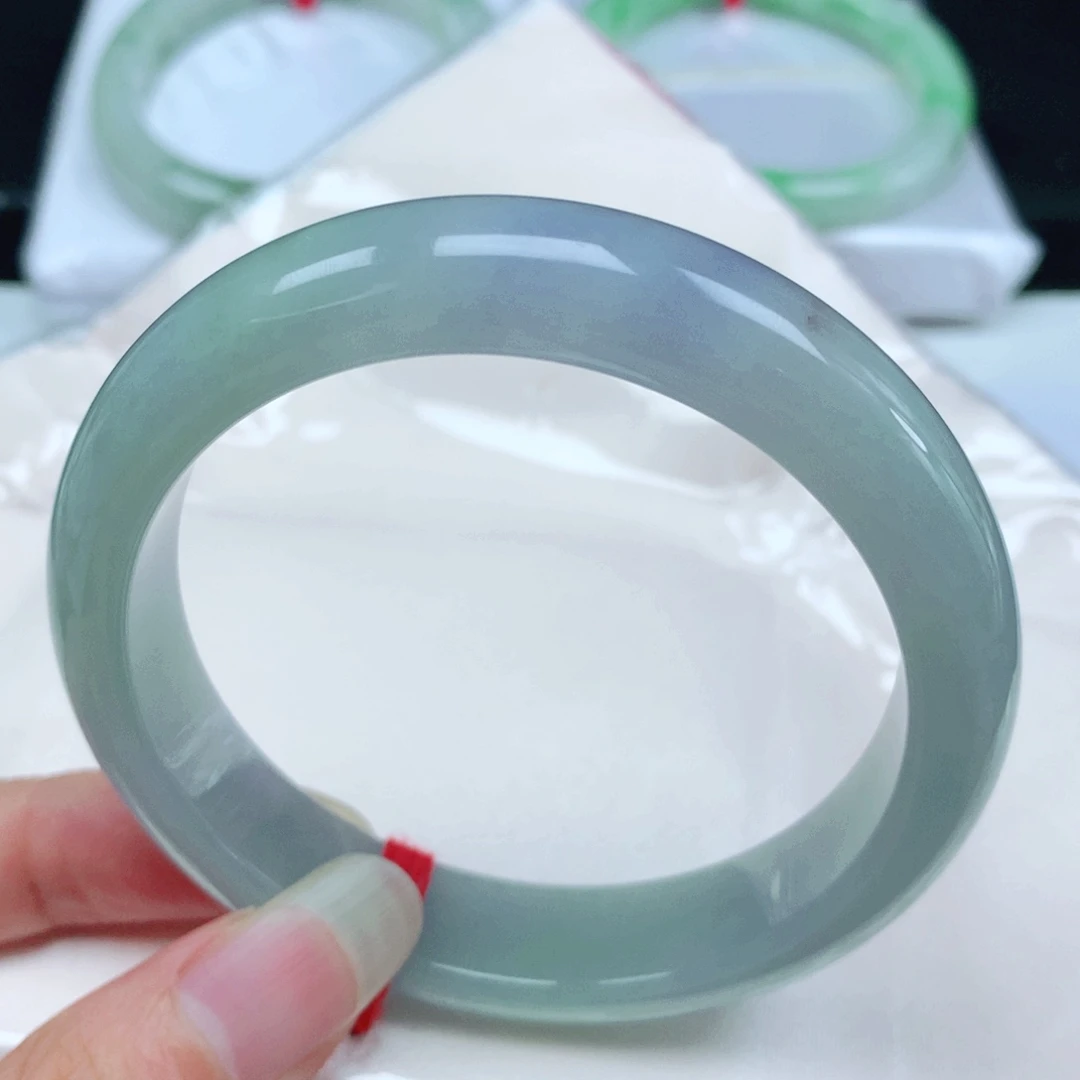 翡翠未镶嵌手镯    编号11 正圈59+