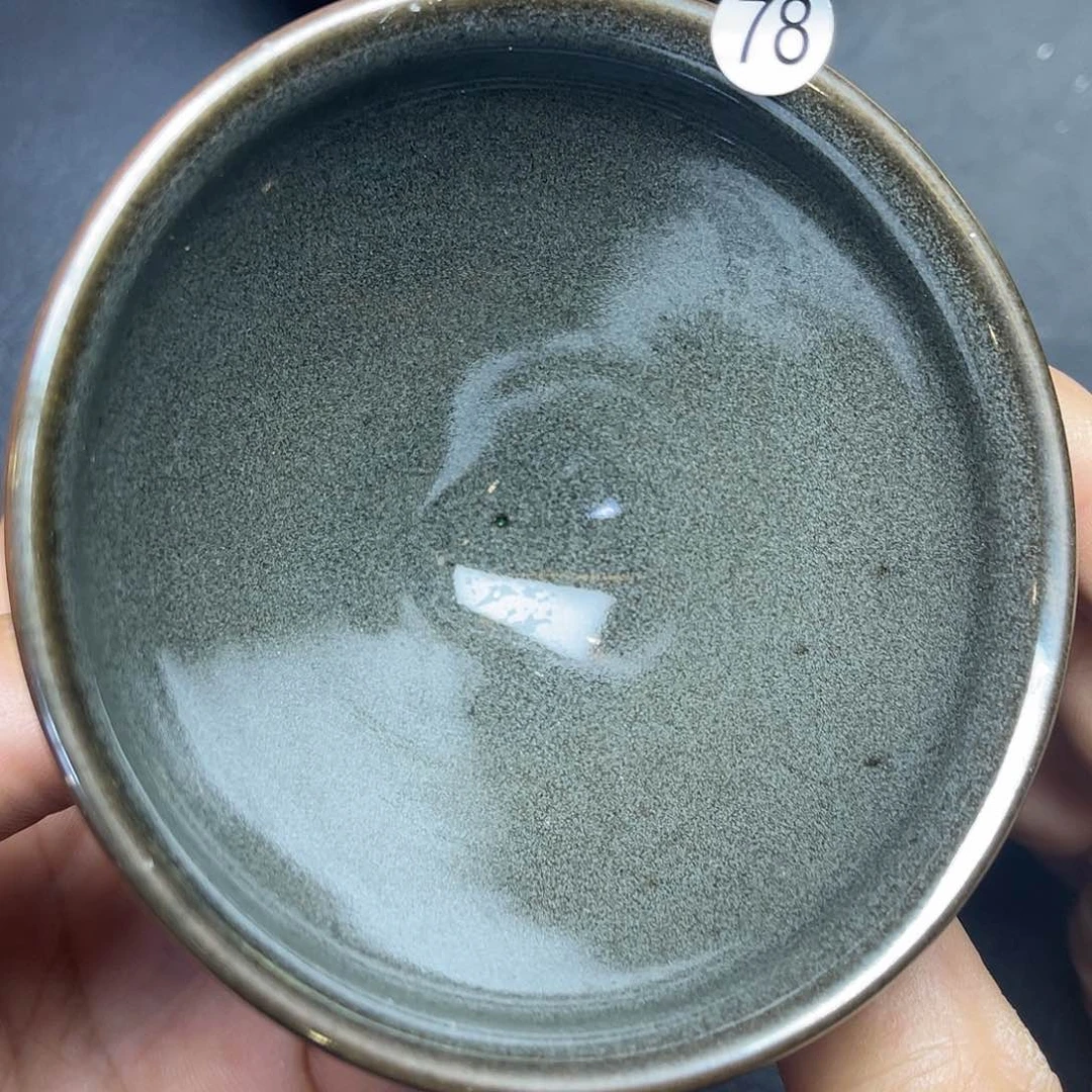 茶盏龙窑柴烧灰呗束口器型8.8口径