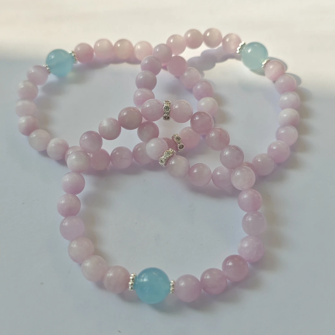 【书记甄选】天然原创紫锂辉单圈手链 多样性发一件 约7mm CC5307