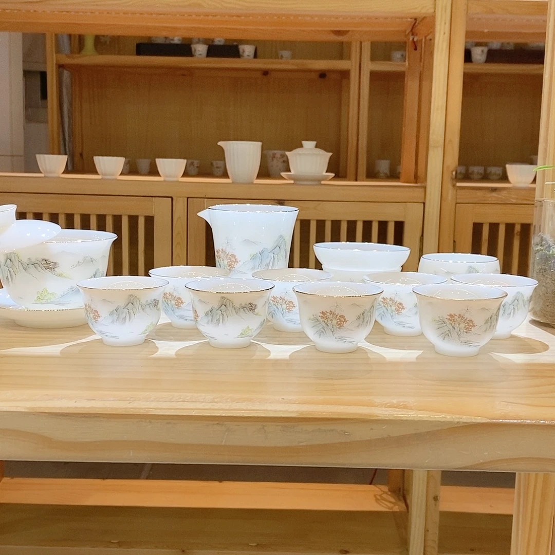 【墨城】璞玉瓷套装13头