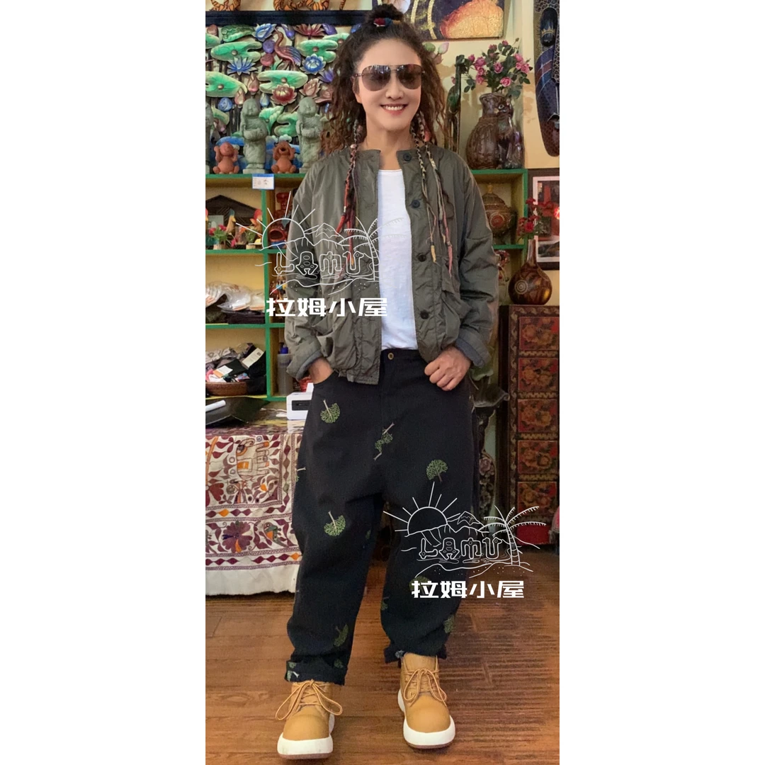 拉姆小屋 秋季新品 绝绝子洋气天竺棉圆领外套  韩国制造