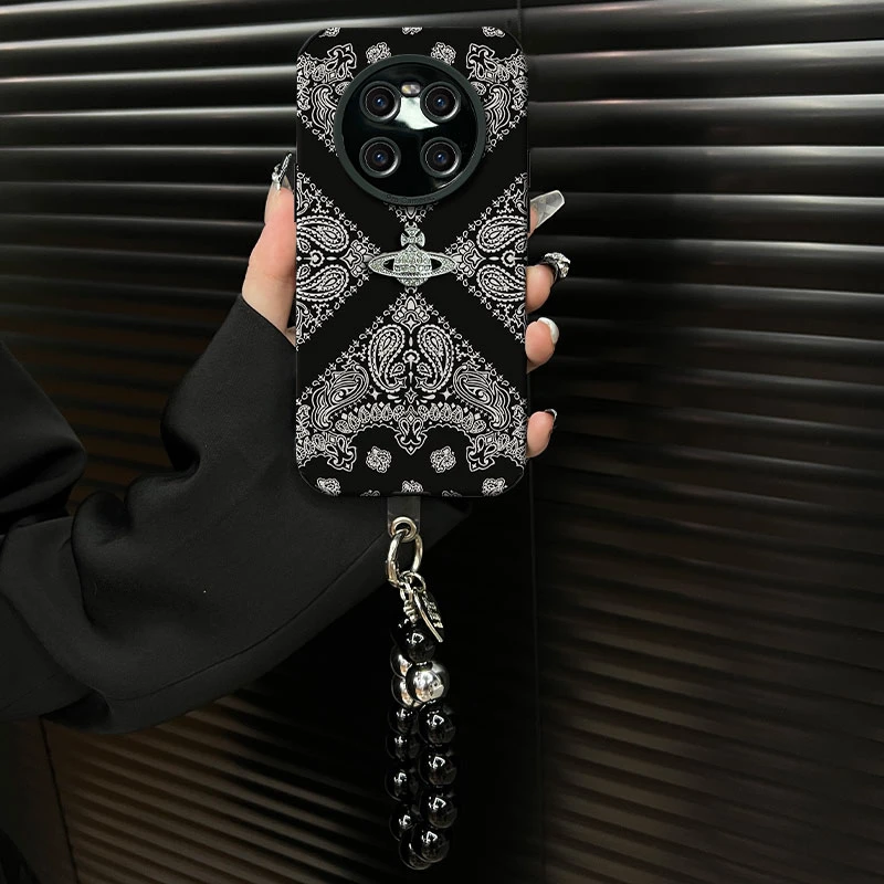 适用于【华为mate40e】2025复古花纹ins风小羊皮网红防摔手机壳女款