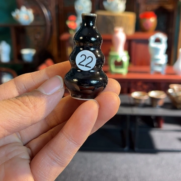 摆件微陶老王迷你花瓶