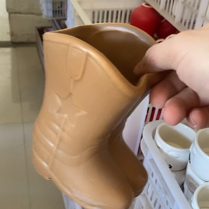 陶盆有孔 瑕疵针孔漏釉介意勿拍外口 8外高12