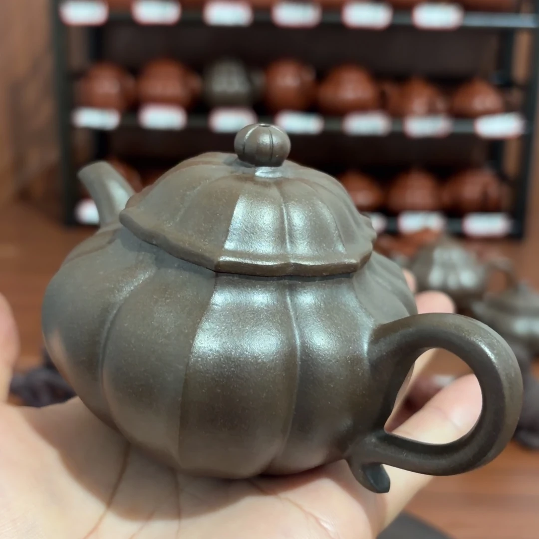 泥塑赵庄朱泥《小荷花》200cc