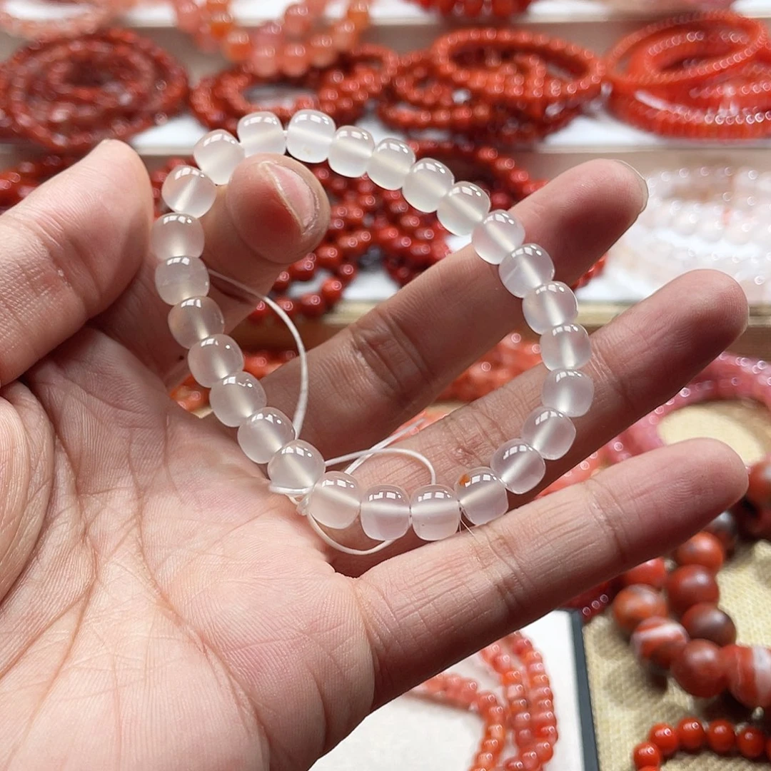 南红玛瑙未镶嵌手链