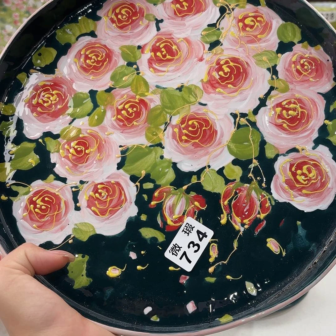 景德镇手绘高温釉下彩陶瓷茶具