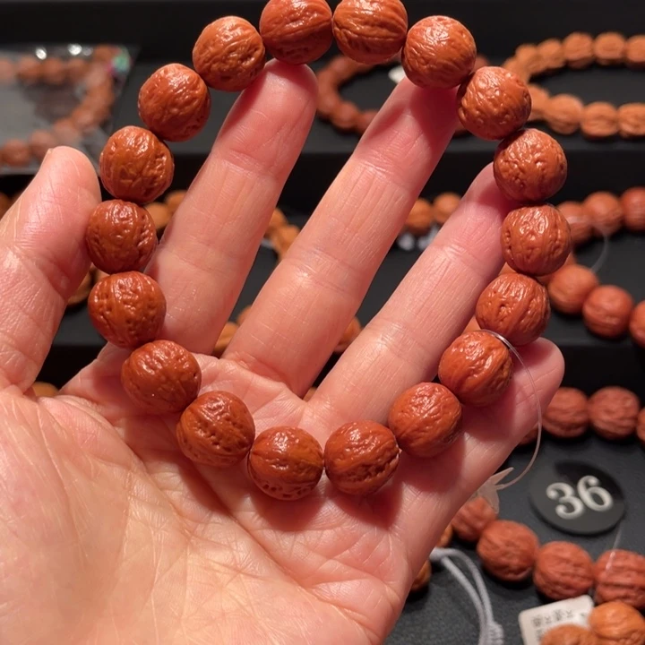 手串文玩核桃浅八棱手串1.3
