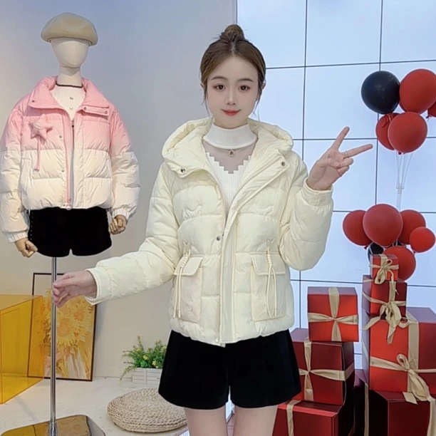 【现货清仓】2024韩版时尚女装棉衣外套秋冬加厚显瘦保暖小个子棉服