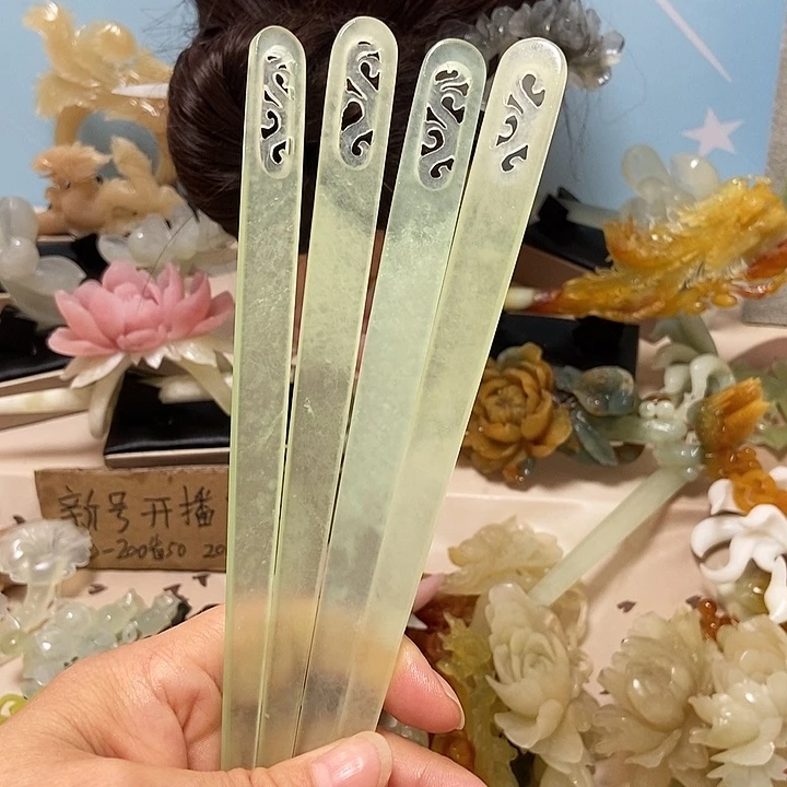 未镶嵌岫玉发簪发簪