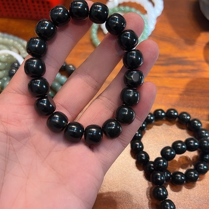 海***7和田玉（糖玉）未镶嵌笔搁