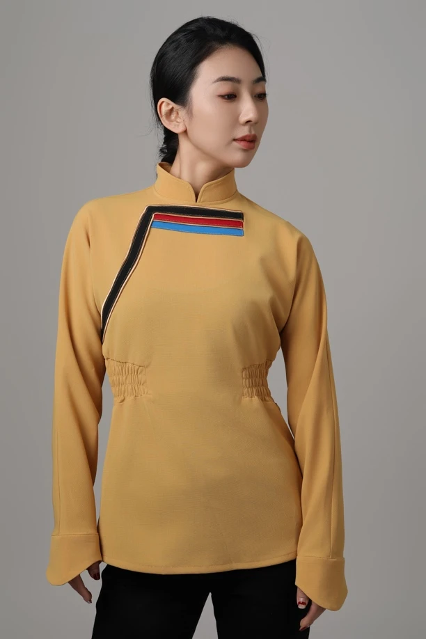 【陶李服装】蒙古元素独特风格修身上衣