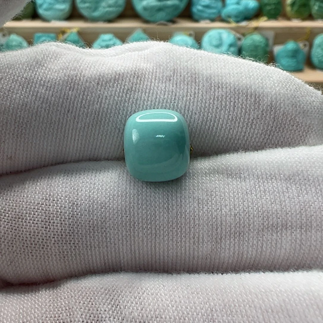 未镶嵌绿松石老型珠9.7x8.5mm