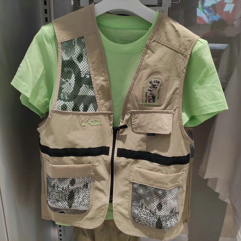 《B品以直播展示为准》李宁运动生活系列男童中大童工装马甲YMDT007