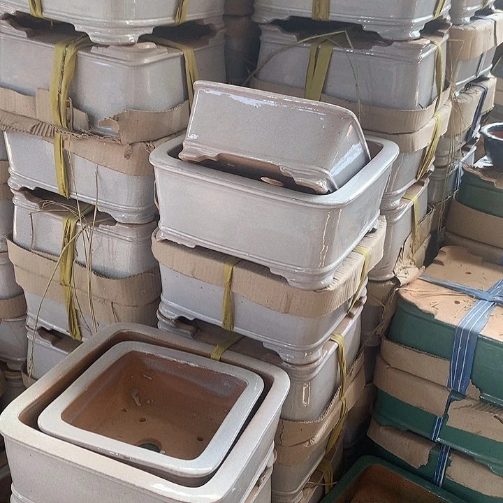 紫砂花盆紫砂四方4个