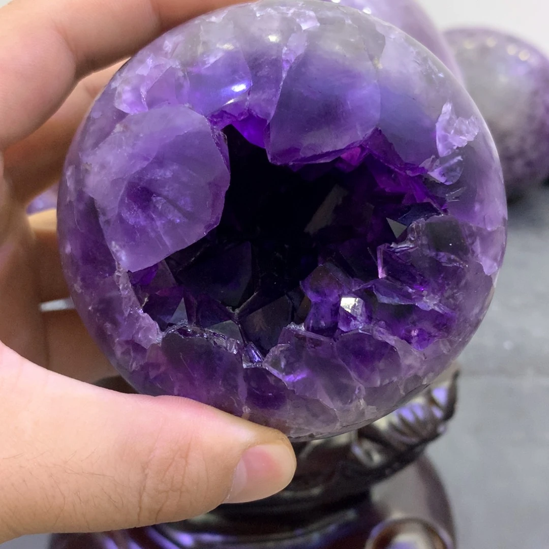 紫晶珠宝半成品未镶嵌