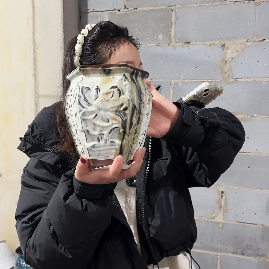 瑕疵一个高20/16红陶