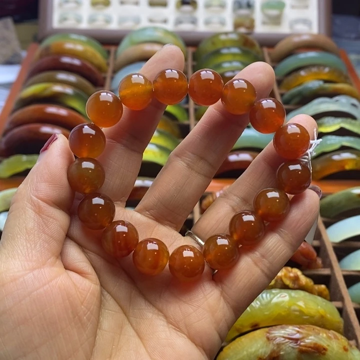 蛇纹石玉手镯未镶嵌可****8