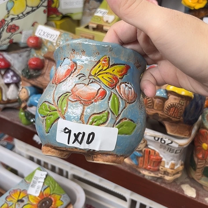 紫砂花盆粗陶材质多肉花盆